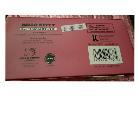 💥Hello Kitty 5 pair infant booties - Picture 3 of 4